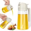 2-in-1 Multi-Purpose Glass Oil Dispenser Bottle (500 ml Approx)