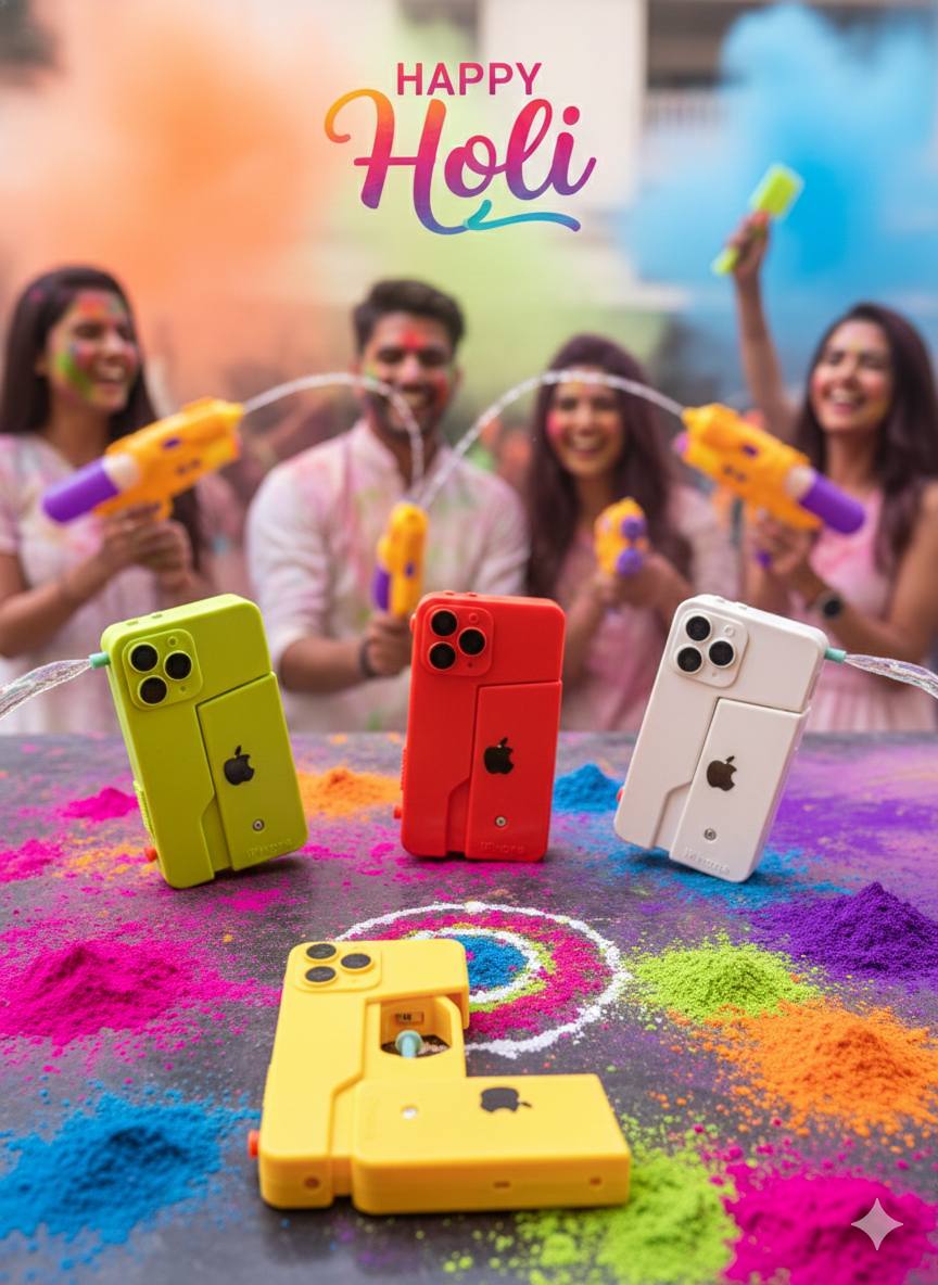 iPhone Shape Holi Pichkari